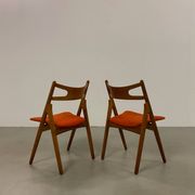 Hans Wegner Dining Chairs by Carl Hansen, 1960s