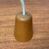 Mid-Century Wooden Cocoon Pendant Lamp