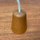 Mid-Century Wooden Cocoon Pendant Lamp