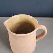 Pichet pot à lait ancien en terre cuite vernissée