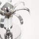 Pair of 1980s chrome metal space age wall lamps