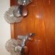 Pair of sconces glass chrome of the years 60/70
