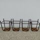4 vintage stackable workshop stools from Mullca.