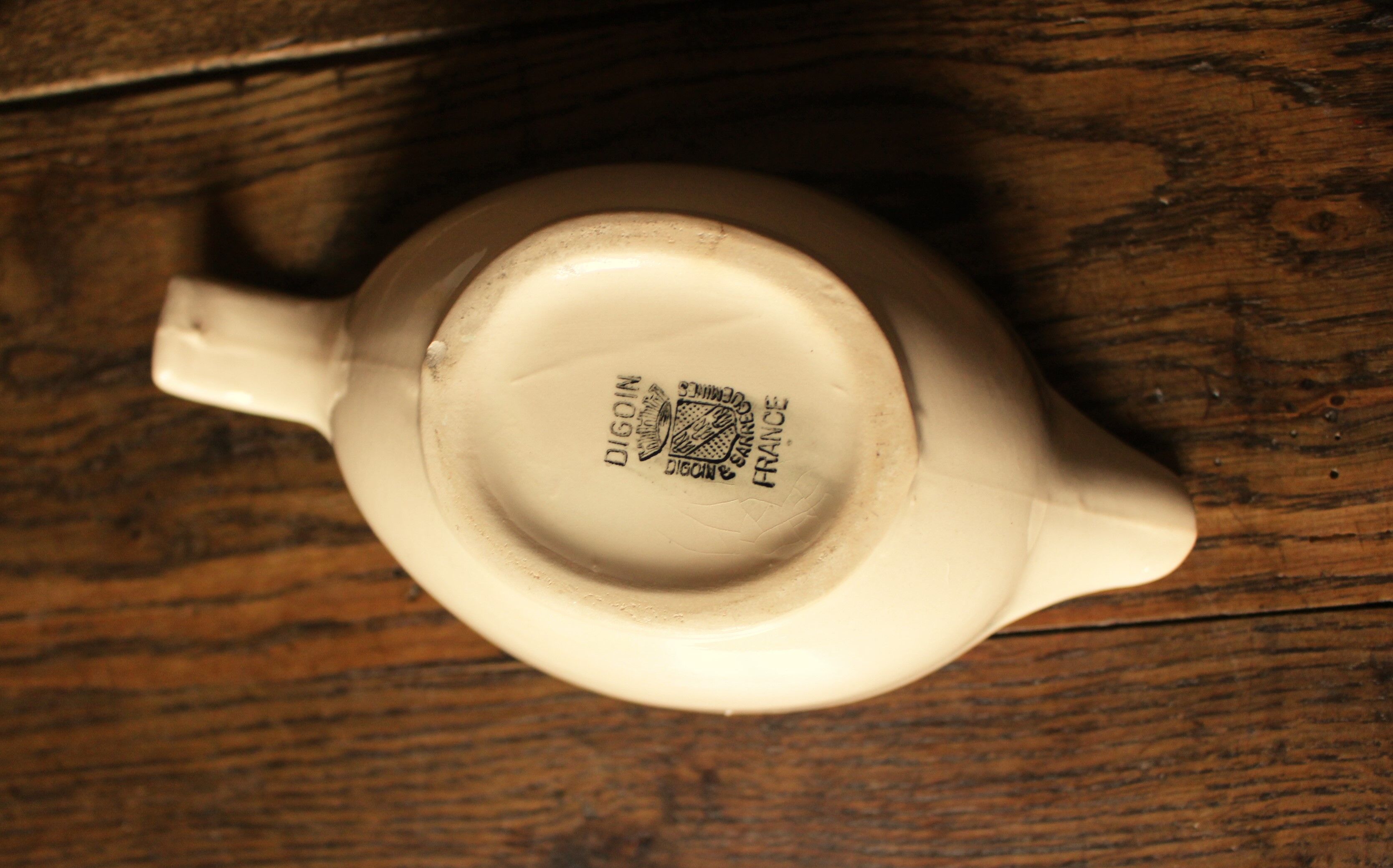 Saucière Rose Digoin Sarreguemines