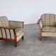 Fauteuils vintage | fauteuils | années 60 | suède
