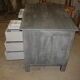 Desk painted in patinated grey and matte varnish circa 1940