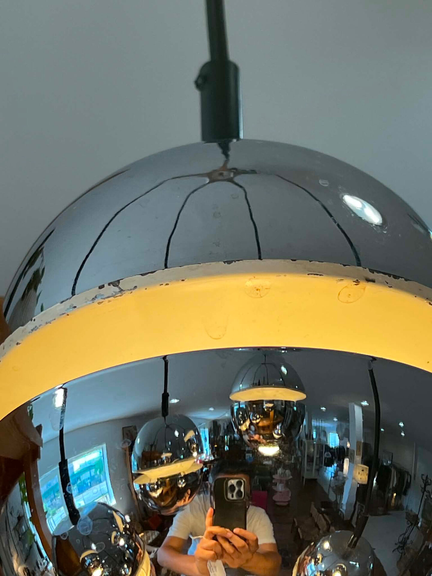 Suspension Space Age 5 openwork lights, 1970s, adjustable