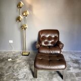 Armchair and ottoman by Oddvin Rykken for Rybo Norway 1974