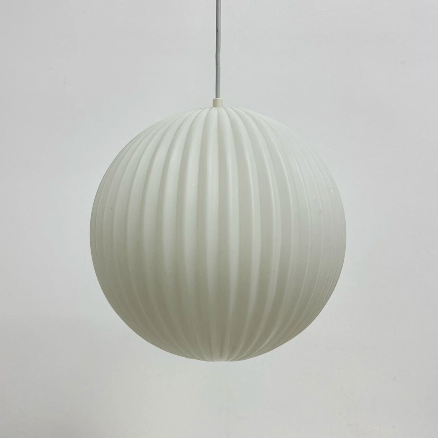 Rare Louis Kalff for Philips opaline glass pendant light, 1960s