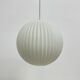 Rare Louis Kalff for Philips opaline glass pendant light, 1960s