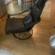 Swivel armchair by Ake Fribytter made in Sweden 70s