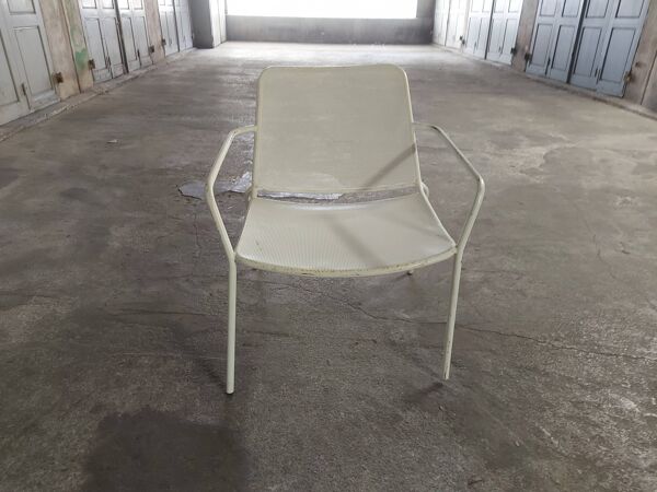 Fauteuil en métal de jardin vintage
