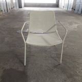 Vintage garden metal armchair