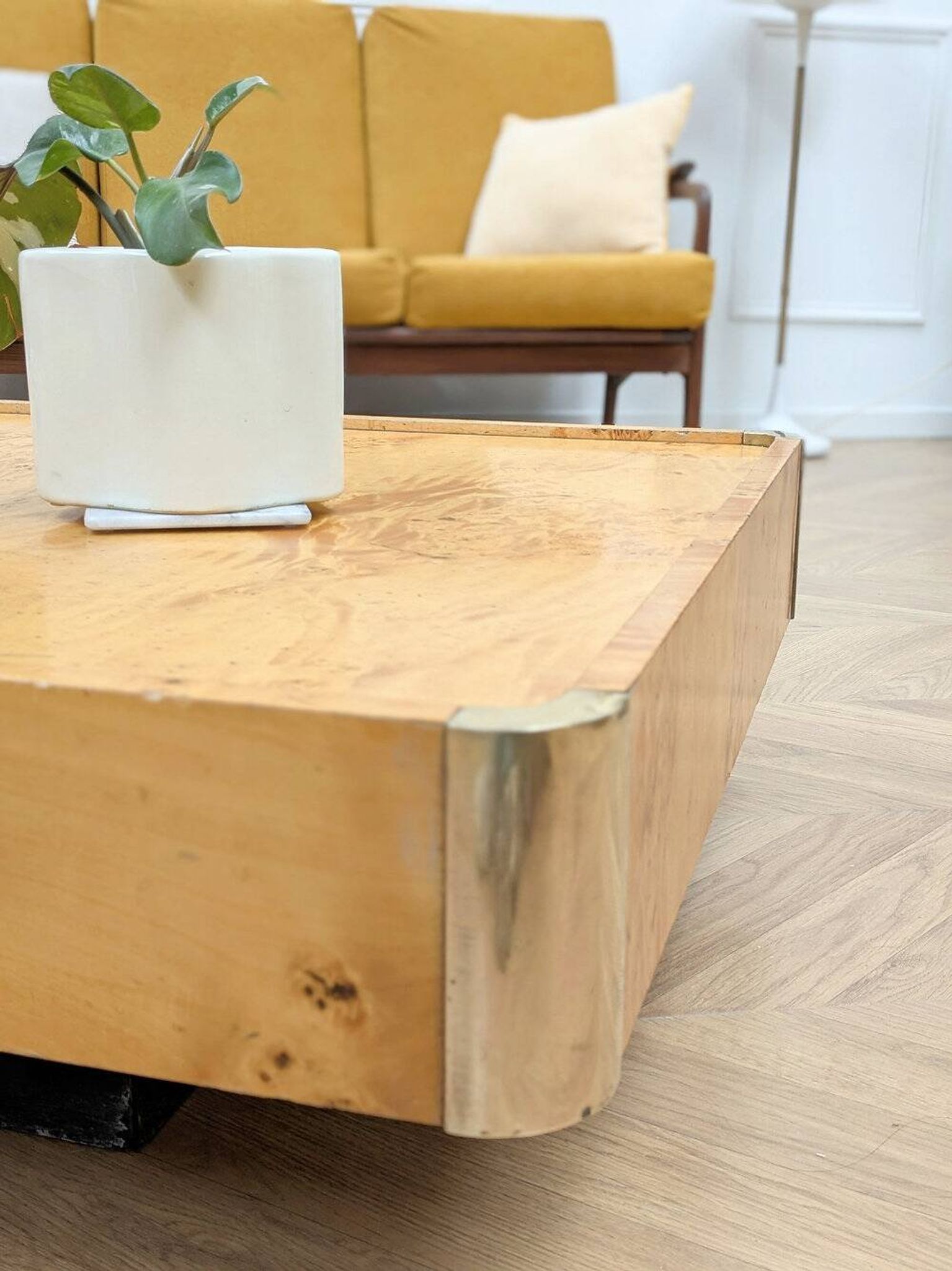Vintage coffee table by Jean Claude Mahey
