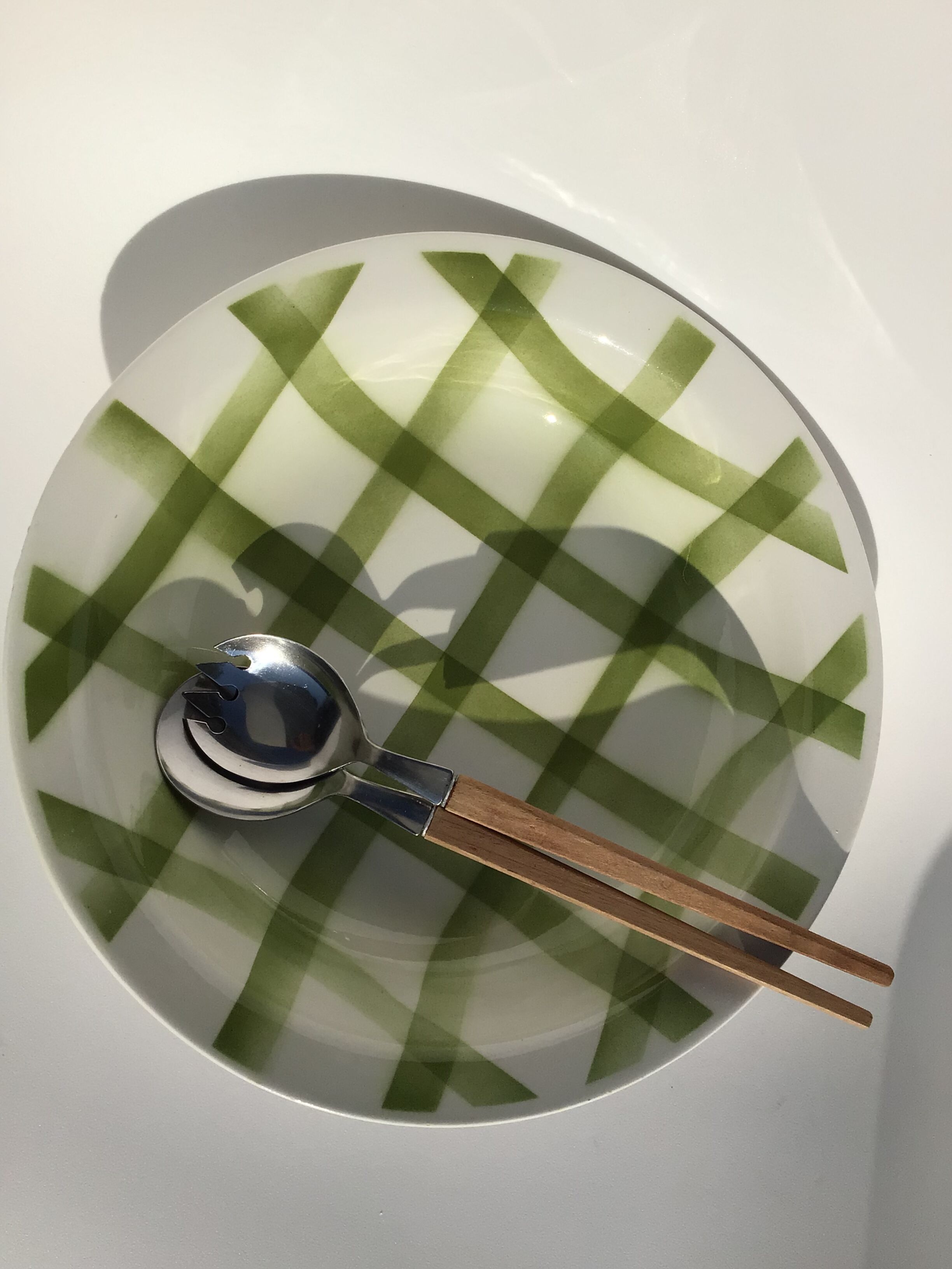 Hollow dish Moulin des Loups model Olive tablecloth diameter 26,5cm