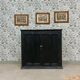 Buffet parisien en bois noir patiné