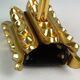 Vintage Murano and 1960 gold metal wall light