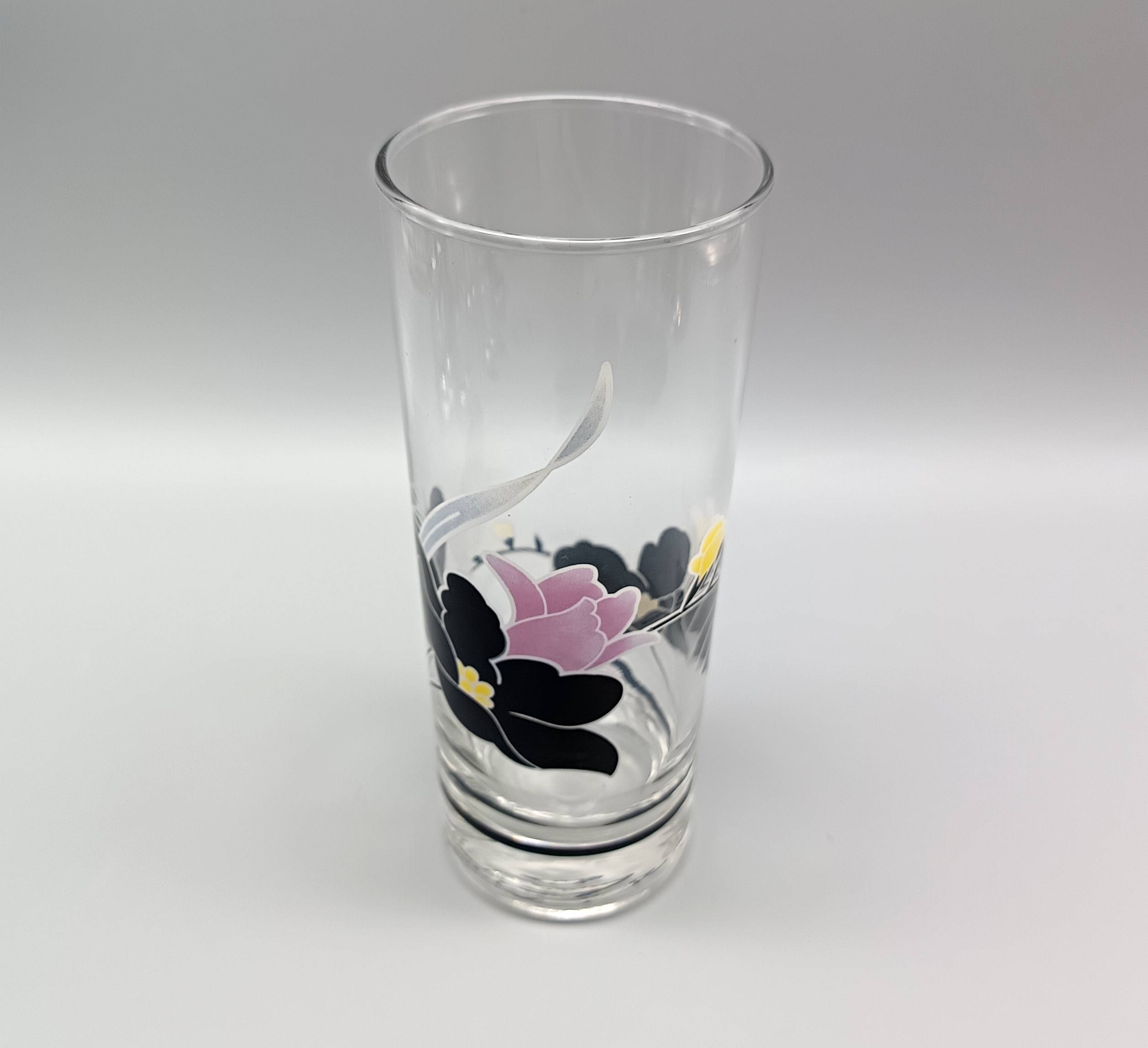 8 Luminarc GLASSES model Anaïs rose noire vintage longdrink