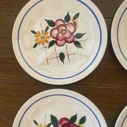 6 assiettes plates à compartiments Digoin Sarreguemines