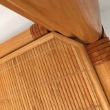Table basse en bambou années 60-70