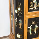 Asian Liquor Cabinet in Lacquered Wood, China – 1950