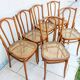 Série de 6 chaises THONET d'époque Modèle 56 à renfo