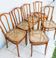 Set of 6 THONET chairs from the Model 56 period with reinforcement.