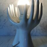 White ceramic hand lamp