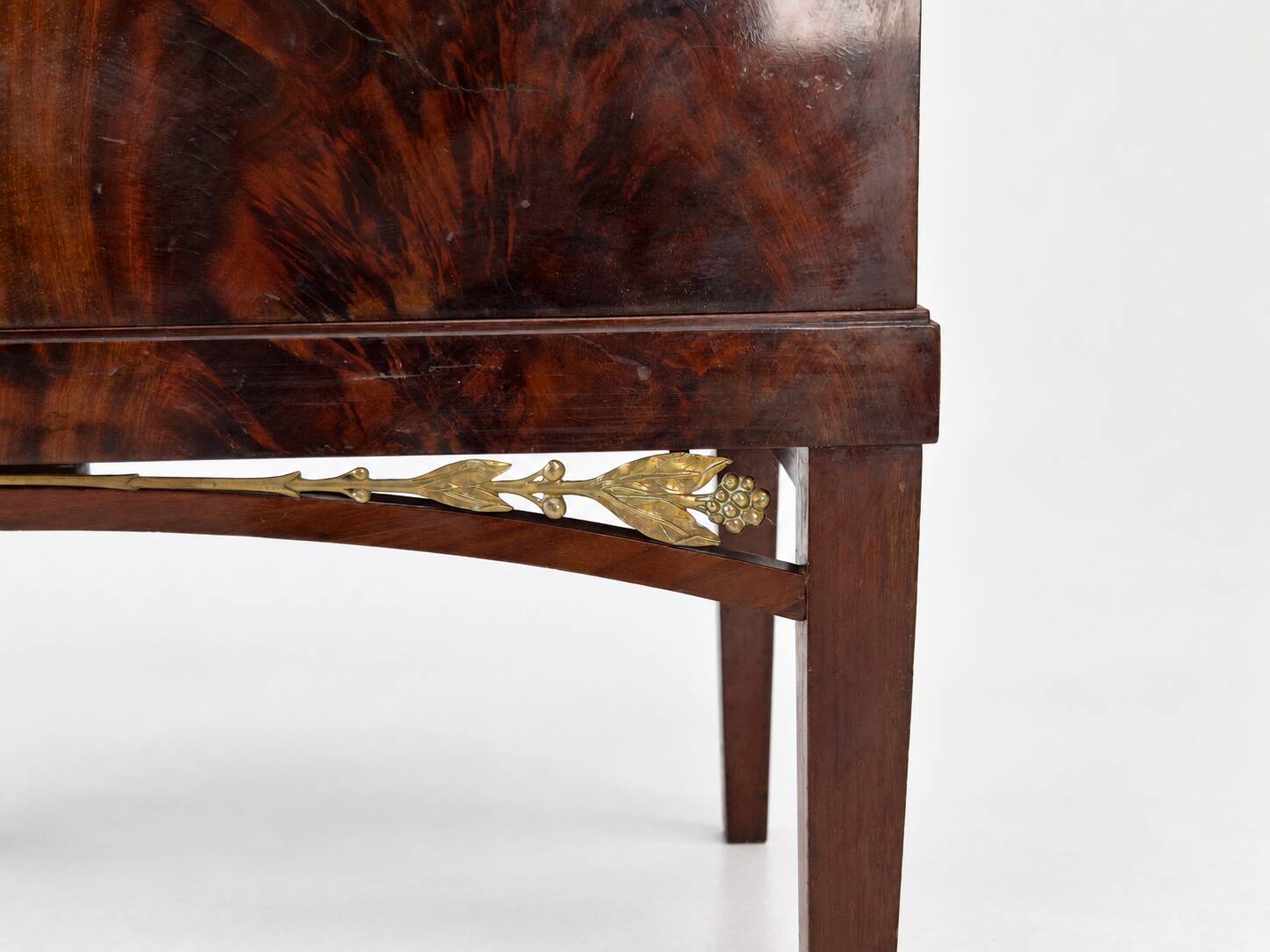 Swedish Grace Cabinet, Flamed Mahogany