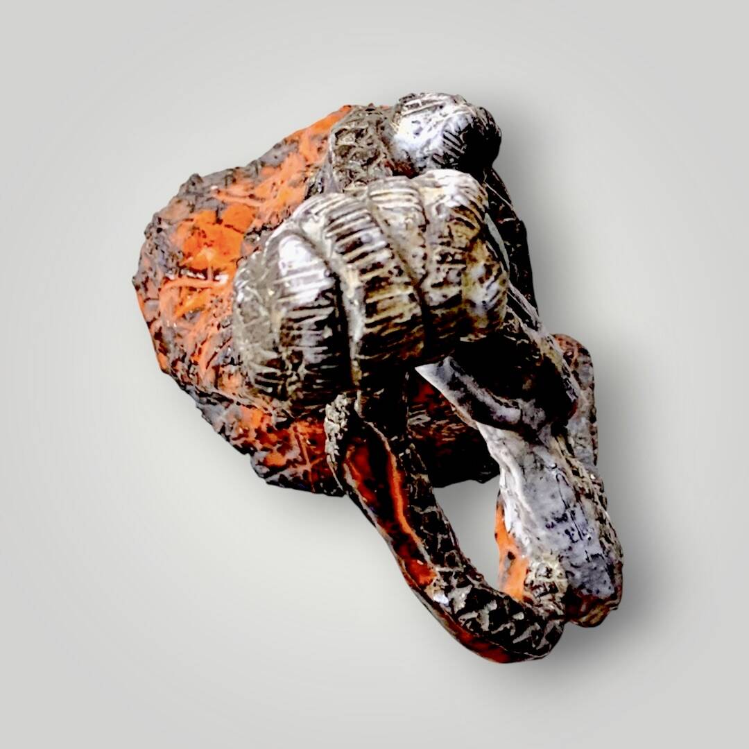 Ceramic sculpture signed M. Detry – Cicogna