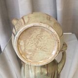 Pitcher with roosters in sandstone from the denbac manufacture