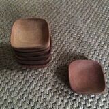 Series of 6 wooden ramekins