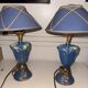 Pair of Lamps Pierre Cazenove - Anthropomorphic Mask Sculpture Bron