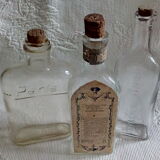 Lot of 3 old pharmaceutical vials