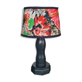 Foot table lamp made by cabinetmaker carbon abbat day fabrics creator bouquet
