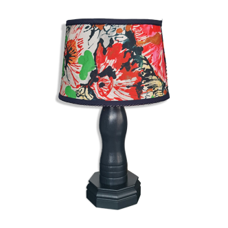 Foot table lamp made by cabinetmaker carbon abbat day fabrics creator bouquet
