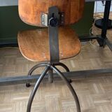 Modified industrial post office desk + Jieldé lamp