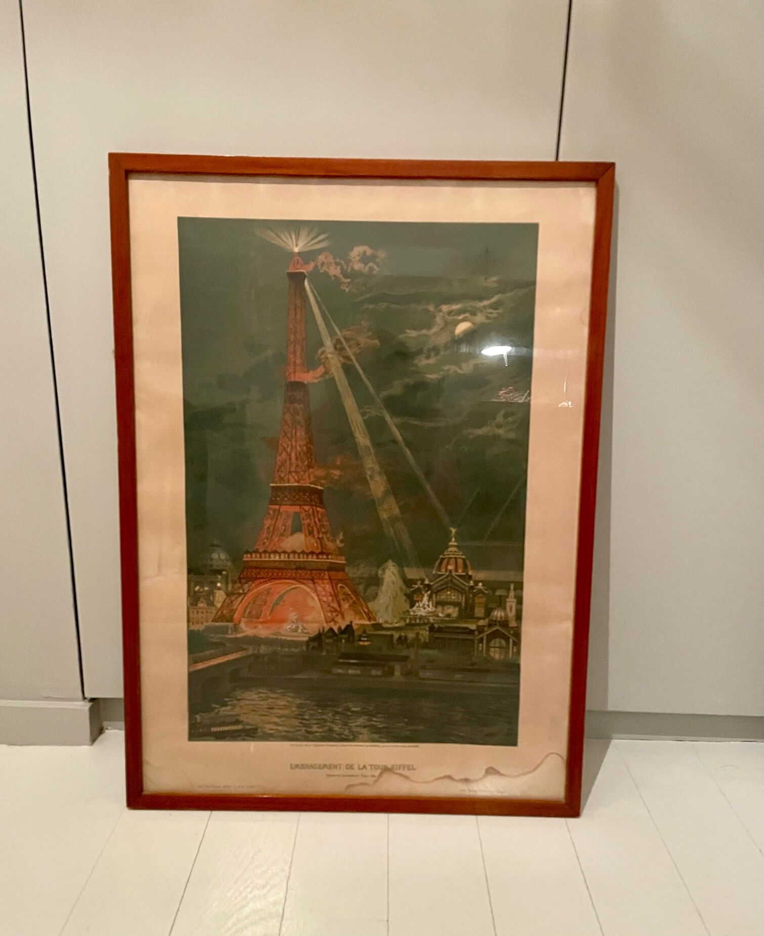 Framed vintage poster