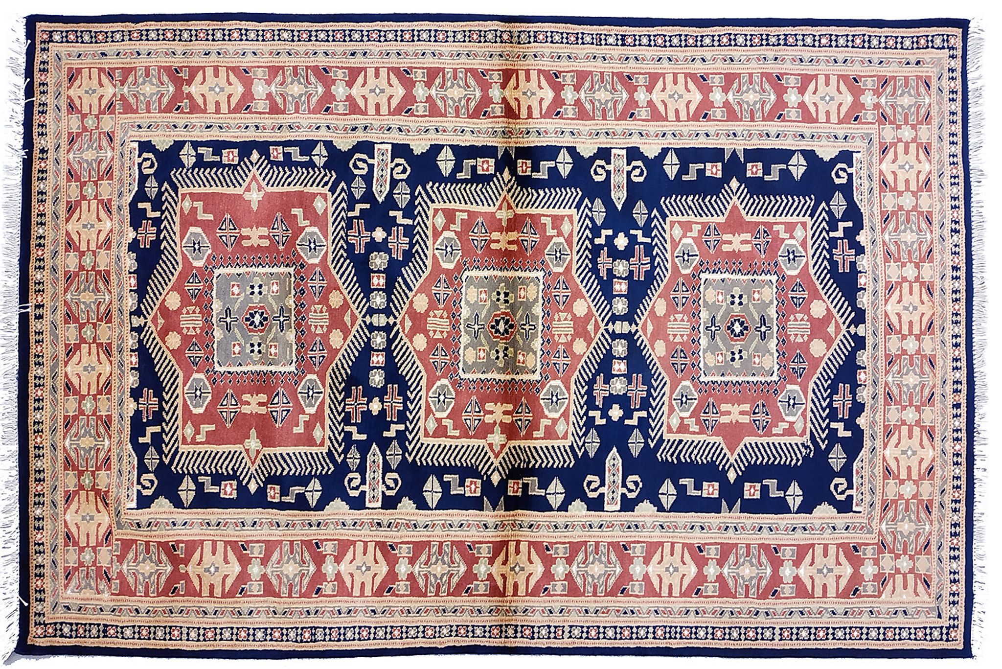 Tapis d'orient entièrement fait à la main "karachi" 191x127cm
