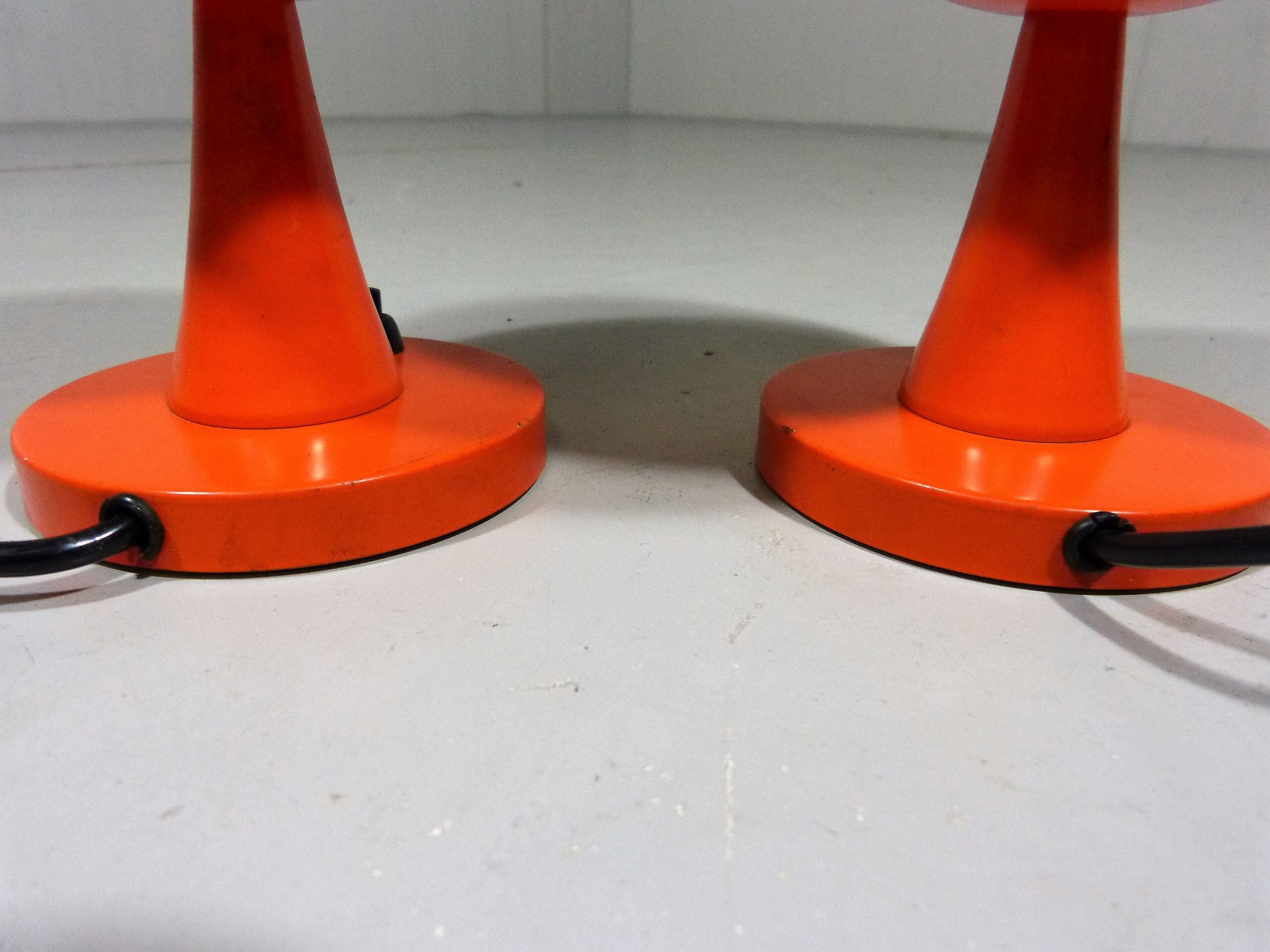 Space age table lamps bed side lamps, 1960’s