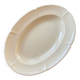 Large serving or presentation dish in beige ceramic - vintage