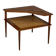Table basse d'angle danoise Minerva en teck Hvidt Mølgaard-Nielsen