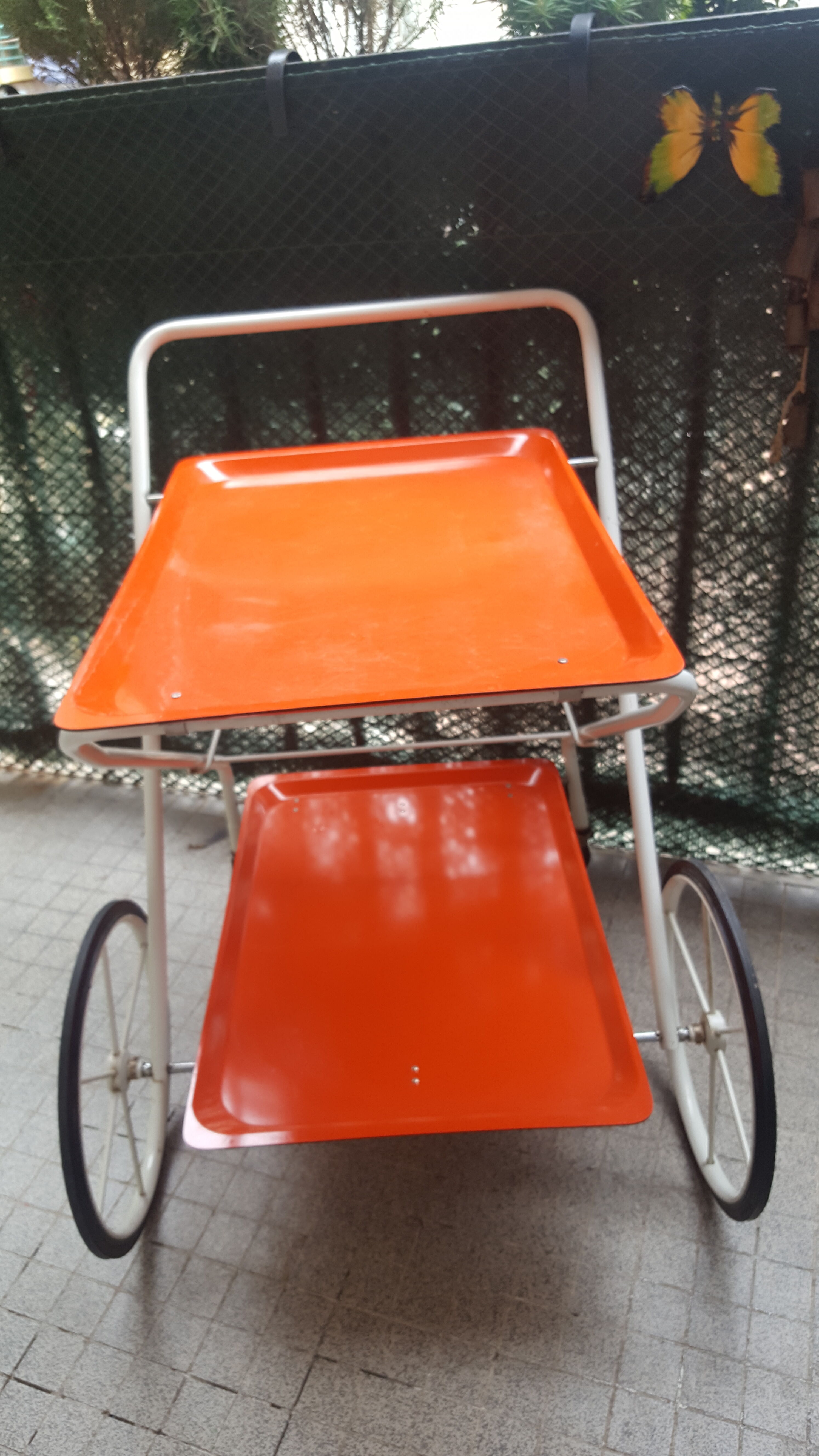 DESSERTE , VINTAGE YEAR 70'S ROULANT TABLE