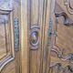 Louis XV wardrobe in blonde walnut from the 19th century, antique.