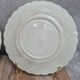 Set of 4 antique dessert plates in ironstone, with blue and green floral decoration.