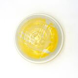 Ashtray in abstract blown glass built - le pontil (nicholas morin) -vintage design 1993