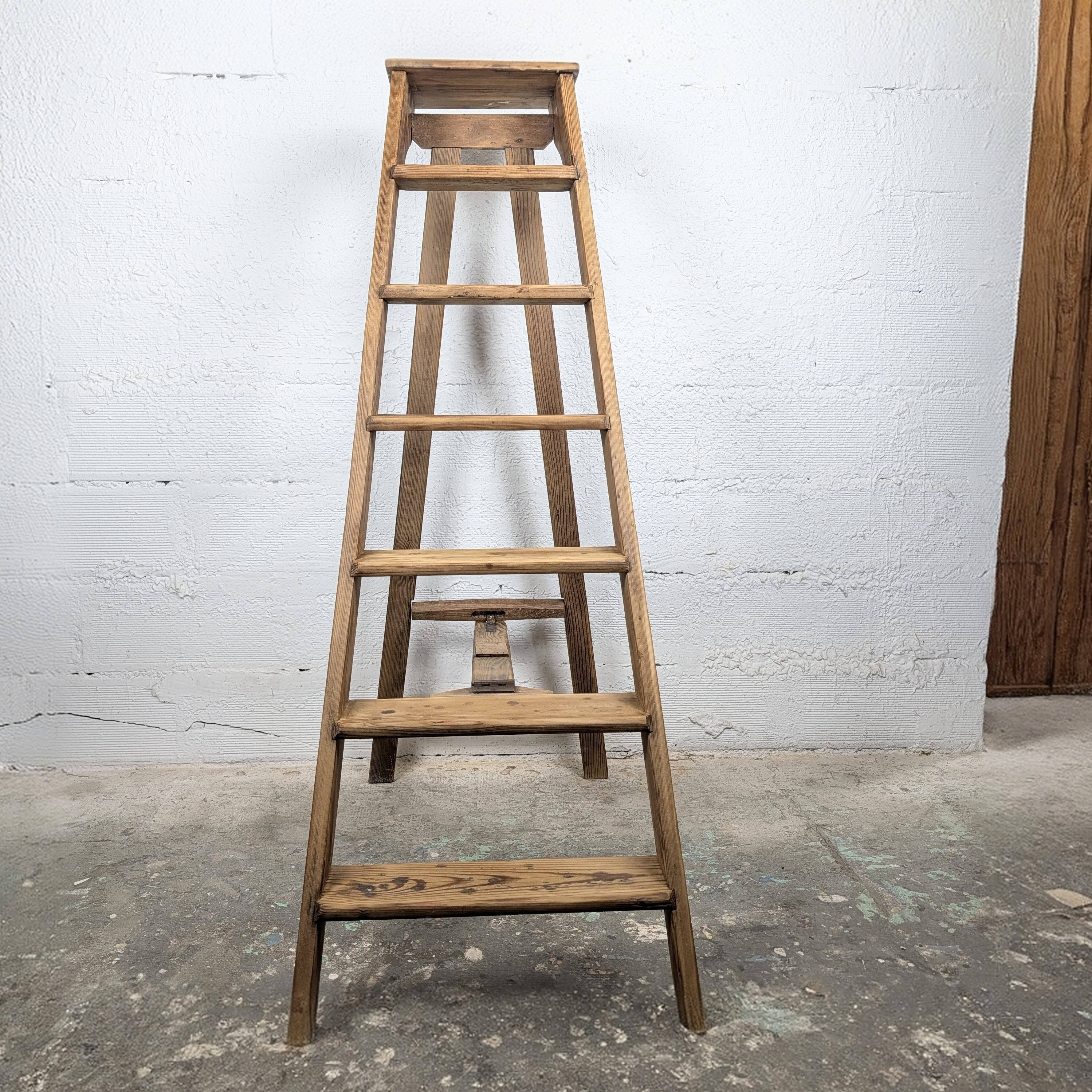 Antique wooden step stool