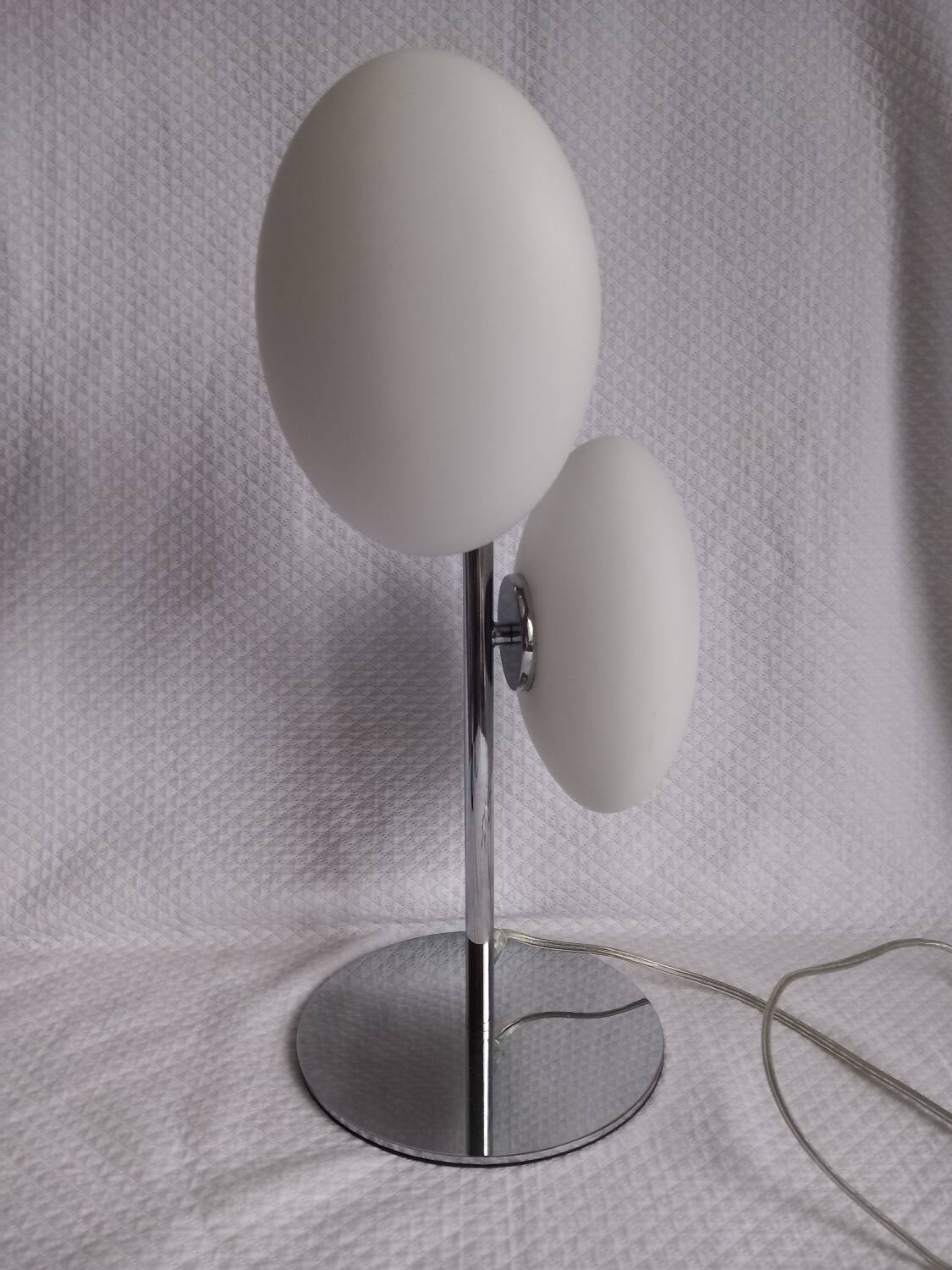 Italian design lamp Fabas Luce – Double adjustable pebble – Chrome &