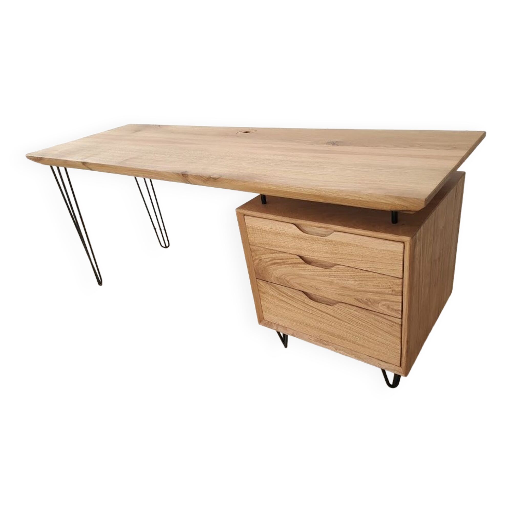 Solid oak desk