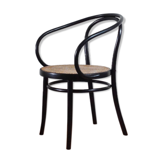 Fauteuil ancien bois courbé canné "le corbusier"